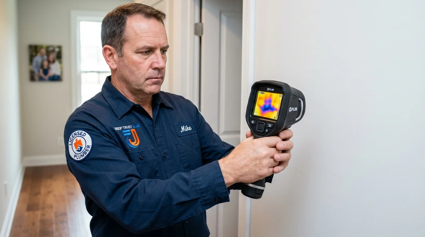 Thermal imaging leak detection by Johns Plumbing LLC in Sherman